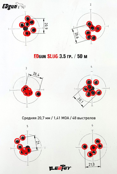 Фото Edgun SLUG 6,35 / 2.13g в интернет-магазине Nickhunter